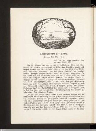 Schanzarbeiten vor Reims. Feburar bis Mai 1916