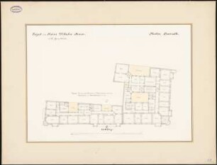 Bebauung der Kaiser-Wilhelm-Straße, Berlin: Grundrisse 2. und 3.OG der südlichen Grundstücke