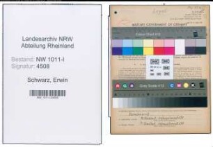 Entnazifizierung Erwin Schwarz , geb. 06.08.1912 (Behoerdenangestellter)