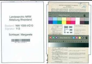Entnazifizierung Margarete Schlieper , geb. 03.02.1899 (Putzfrau)