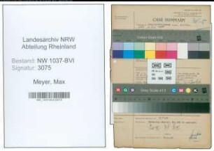 Entnazifizierung Max Meyer , geb. 25.11.1886 (Bauunternehmer)