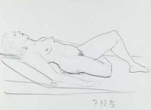 Liegender weiblicher Akt (Studie)