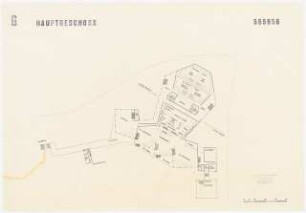 Stadthalle, Göttingen: Grundriss Hauptgeschoss 1:500