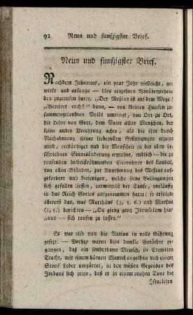 Neun und funfzigste Brief. - Ein und sechzigster Brief.