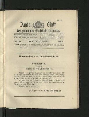 No. 180, 2. Dezember 1904.