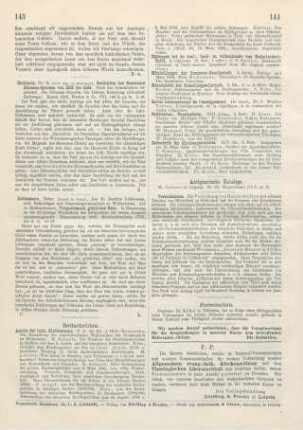 143 [Rezension] Lütkemann, Heinr., Vorgeschmack göttlicher Güte