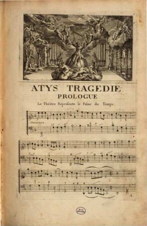 Atys : tragédie ; représentée par l'Académie Royale de Musique en l'année 1676 ; oeuvre VI