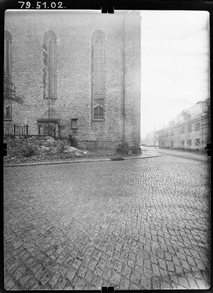Annaberg-Buchholz. Stadtkirche St. Annen (1499/1525). Teilansicht von Nordwest