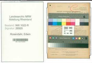 Entnazifizierung Edwin Rosendahl , geb. 18.10.1883 ()