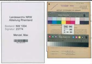 Entnazifizierung Max Menzel , geb. 07.11.1902 (Pfoertner)