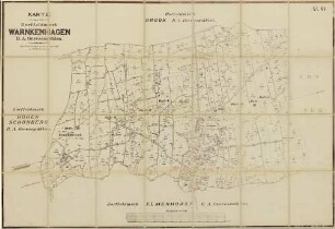 N° VI; Karte von der Dorffeldmark Warnkenhagen D.A. Grevesmühlen