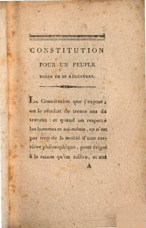 Constitution du Philosophe, 1