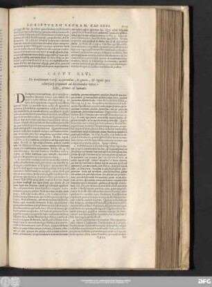Caput XXVI. De traditionum variis acceptionibus, in genere, & regulis quas adversarii proponunt ad discernendas veras à falsis, divinas ab humanis.