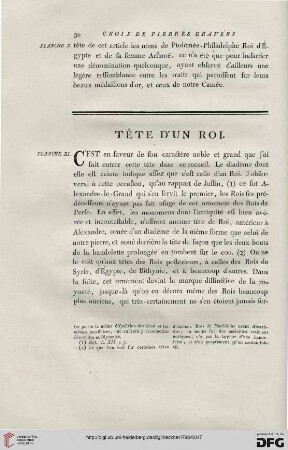 Tête d'un roi