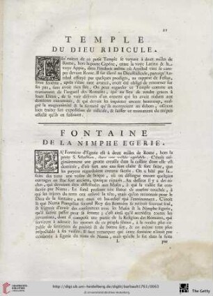 Fontaine de la Nimphe Egerie