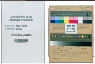 Entnazifizierung Jochen Tostmann , geb. 05.01.1908 (Kaufmann)
