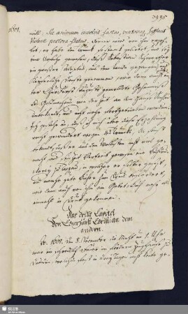 3. Capitel. Von Churfürst Christian dem andern.