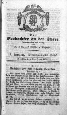 23. Stueck, 7. Juni 1852