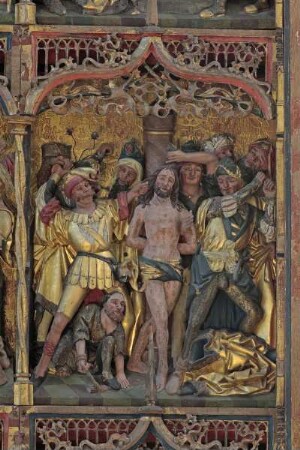 Szenen aus der Heilsgeschichte — Christus wird von Soldaten gegeißelt
