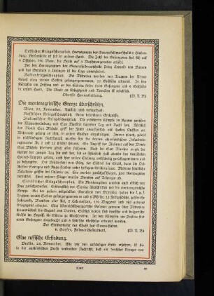 Die montenegrinische Grenze überschritten.