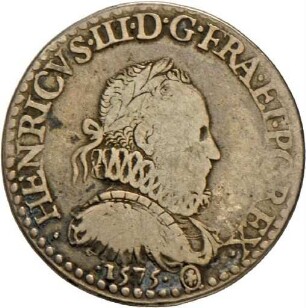 Medaille auf die Krönung Heinrichs III. von Frankreich am 13. Februar 1575 in Reims
