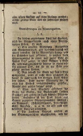 § 8-10. Verrichtungen im Blumengarten.