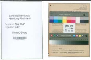 Entnazifizierung Georg Meyer , geb. 26.01.1891 (Tischler)