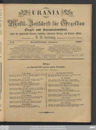 No. 5. Vierundfünfzigster Jahrgang. 1897.