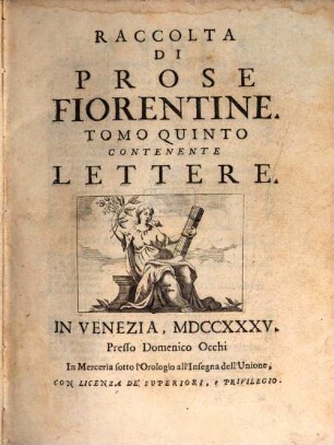 Prose Fiorentine. 5, Contenente Lettere