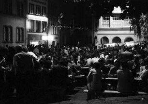 Freiburg: Grünwälderstraße, Gerberau; Fest an der Stadtmauer