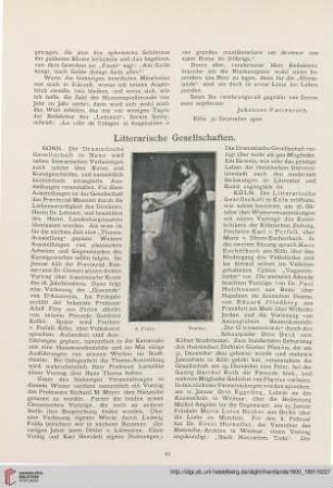 Litterarische Gesellschaften