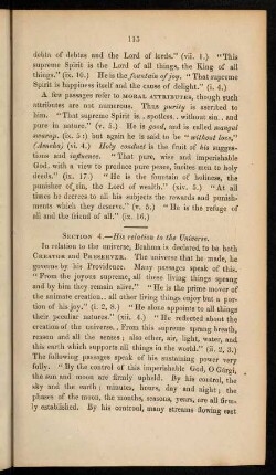 Section 4. His relation to the universe