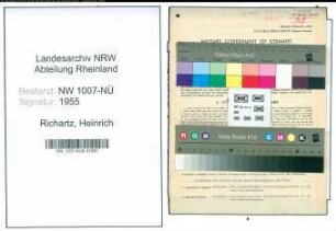 Entnazifizierung Heinrich Richartz , geb. 10.04.1910 (Kaufm.Angestellter)