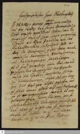 Brief von Christian Keferstein an Jakob Nöggerath.
