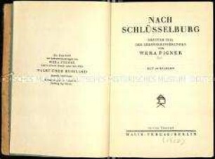 Lebenserinnerungen der russischen Revolutionärin Wera Figner