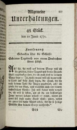 48 Stück. den 22 Junii 1771.