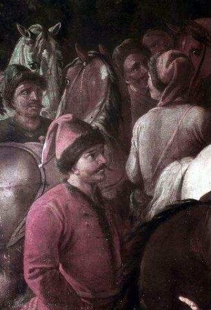 Übergabe der Schlüssel der von den Türken zurückeroberten Schlösser in Ungarn an Herzog Karl von Lothringen vor Mohacz im Jahre 1687