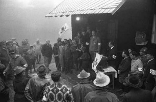 Feier zum 25jährigen Jubiläum der Bergwacht-Diensthütte, Karl-Speck-Hütte, der Ortsgruppe Karlsruhe der deutschen Bergwacht.