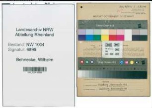 Entnazifizierung Wilhelm Behnecke , geb. 02.02.1889 (Postbetr.Assistent)
