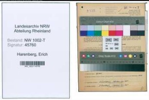 Entnazifizierung Erich Harenberg , geb. 05.02.1905 (Elektromeister)