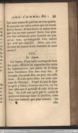 LXII. Le lapon