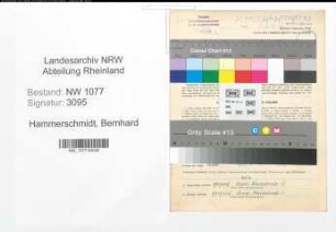 Entnazifizierung Bernhard Hammerschmidt , geb. 27.11.1915 (Polizist)