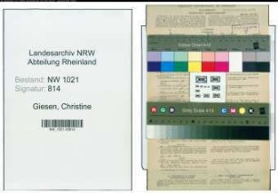Entnazifizierung Christine Giesen , geb. 19.03.1915 (Justizangest.)