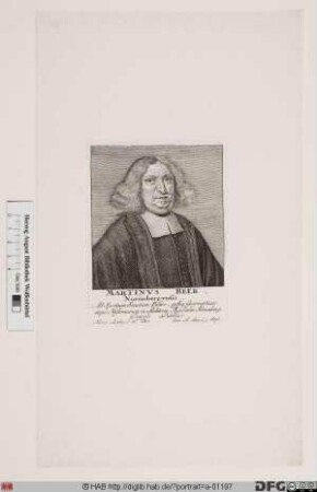 Bildnis Martin Beer (Bär, lat. Ursinus)