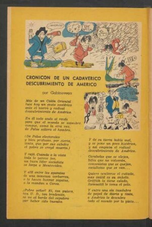Cronicon de un cadaverico descubrimiento de Américo