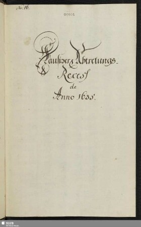 No: 16. Lausitzer Abtretungs-Recess de Anno 1635.
