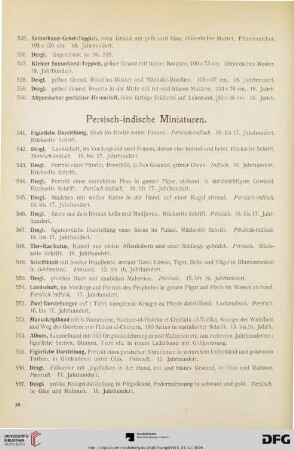 Persisch-indische Miniaturen (Nr. 541-570)