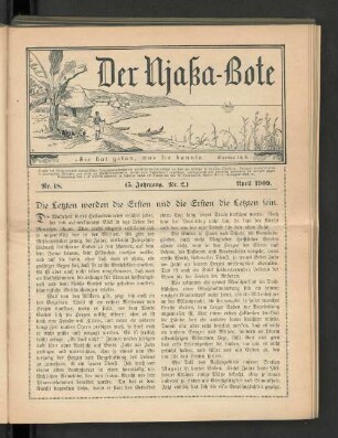 Nr. 18. (5. Jahrgang. Nr. 2.) Januar 1909