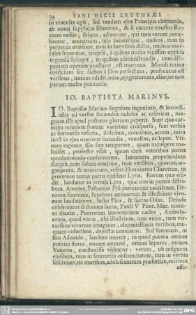 Jo. Baptista Marinus