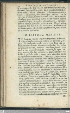 Jo. Baptista Marinus